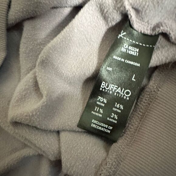 Buffalo David Bitton Light Purple Lilac Leopard Print Hooded Sweatshirt - Picture 8 of 8